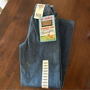 NWT Wrangler Cowboy Cut Elastic Back Kids Jeans 6 Regular 100% Cotton Pre-Shrunk